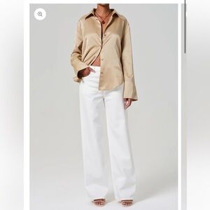 Citizens of humanity  Annina Straight Leg In White Regular price $238.00 size 24